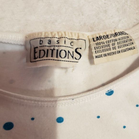 Basic Editions Polka Dot Tee - Picture 2 of 2